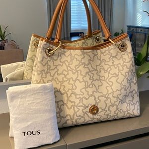 TOUS Kaos shoulder bag, KNT-222 model sand-black